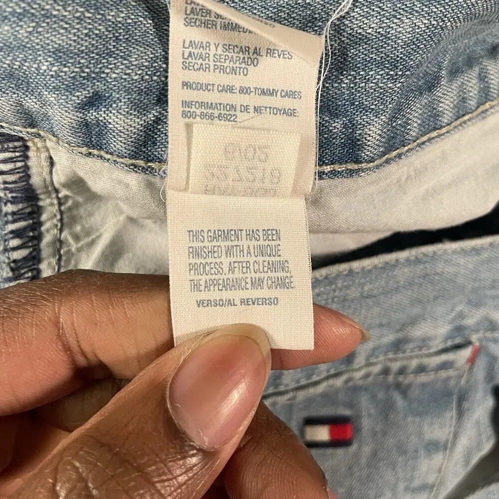 Y2K Tommy Jeans Men’s 36x32 Light Wash Carpenter Denim Utility Jeans